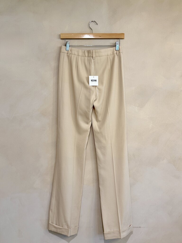 Moschino Cheap & Chic Straight Cuffed Trouser Sz 38