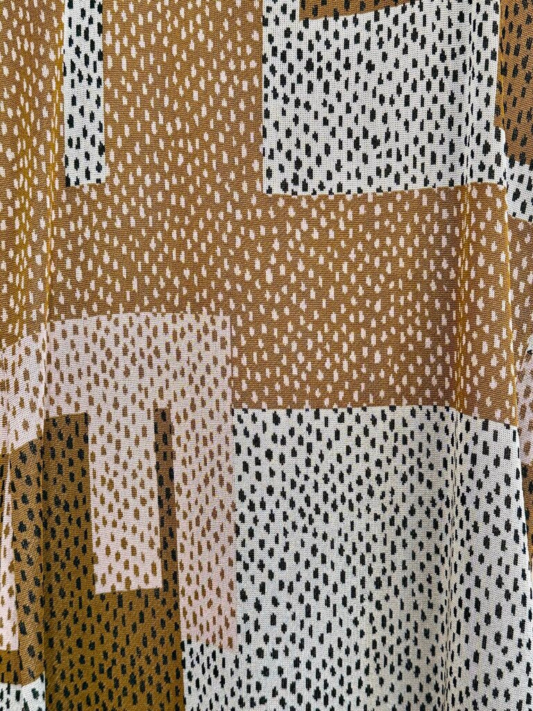Fendi NWT Geometric Print Knit Midi Dress Sz 8