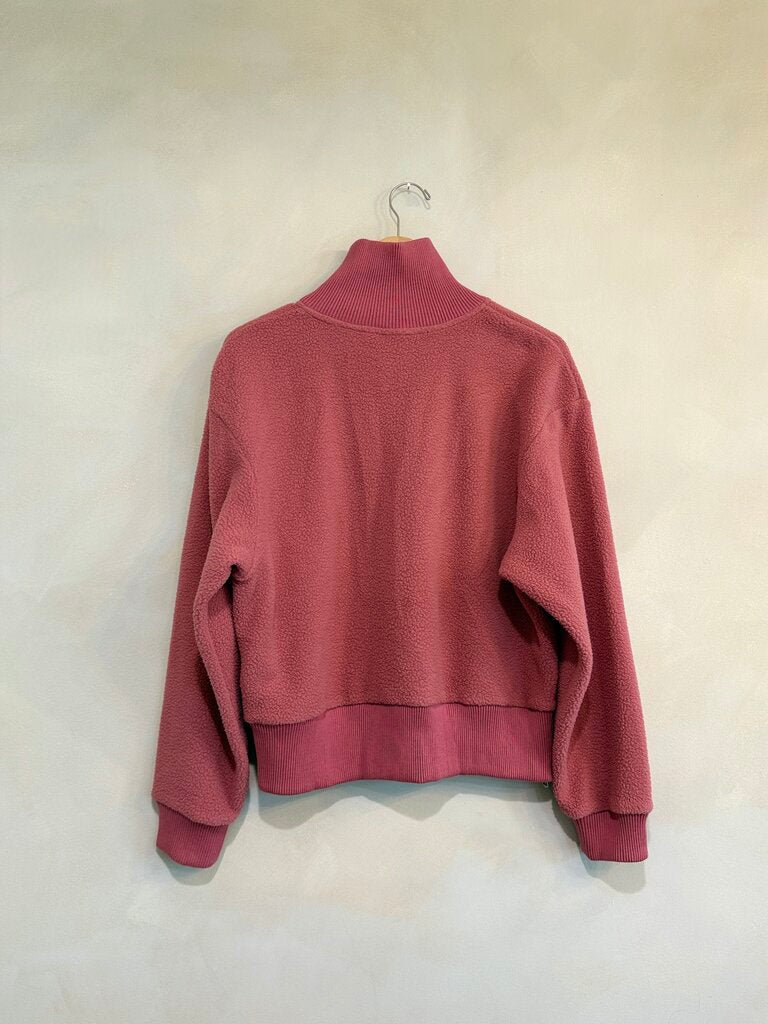 Varley, Mauve 1/4 Zip Fleece, M