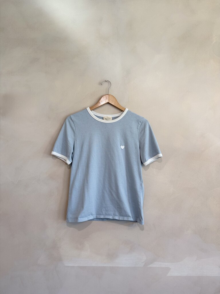 Sezane, Blue T-Shirt, M