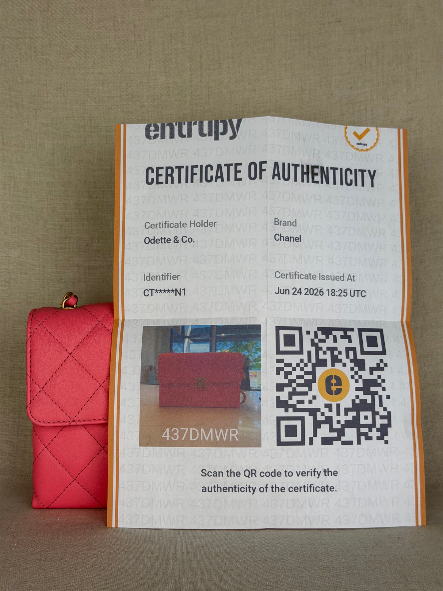 Chanel Quilted CC Flap Coral Pink Lambskin Bag