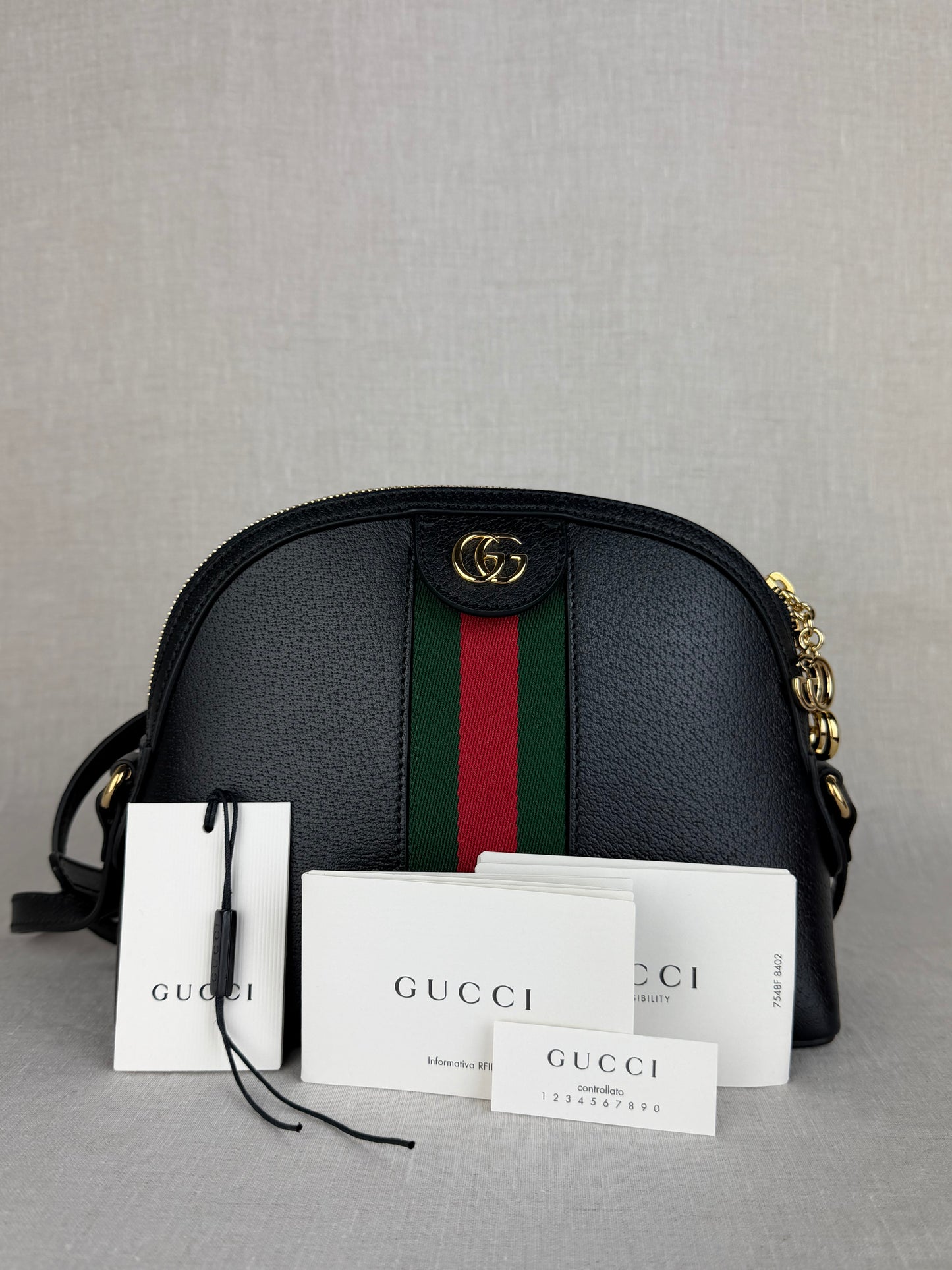 Gucci Small Black Ophidia Shoulder Bag