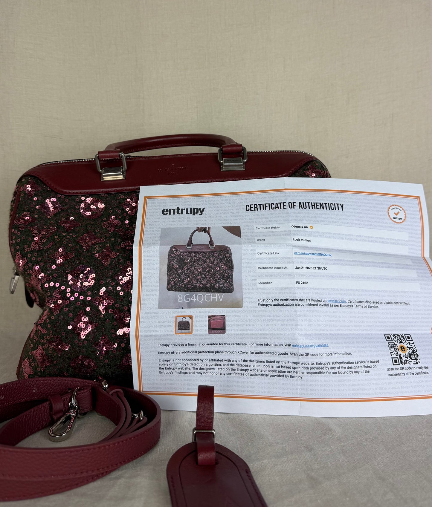 Louis Vuitton Sunshine Express Speedy 2012- Burgundy