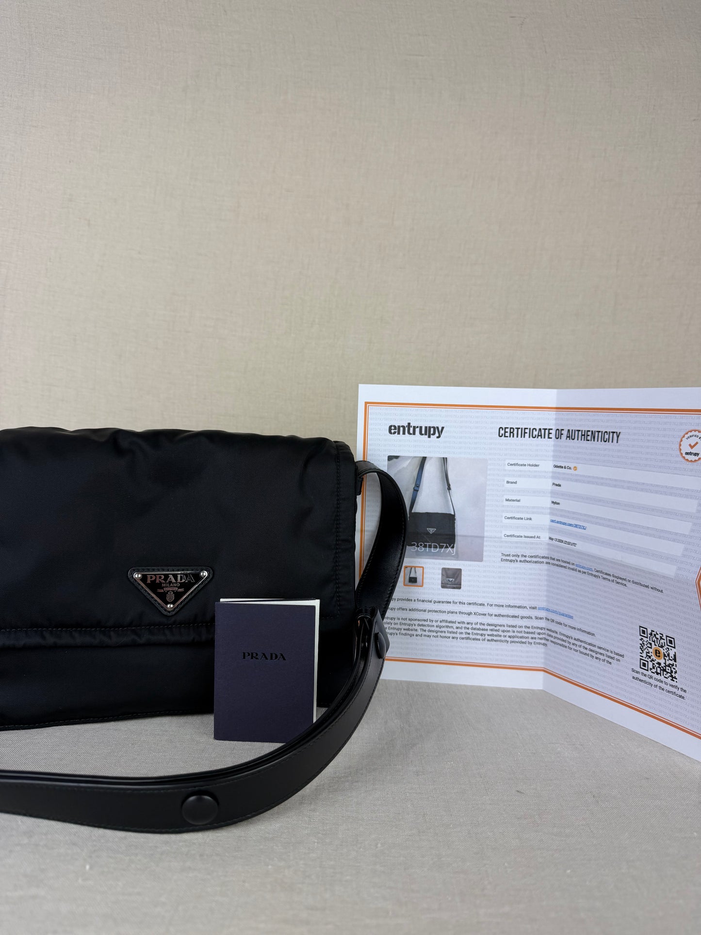 PRADA Nylon Traveller Bag- Black