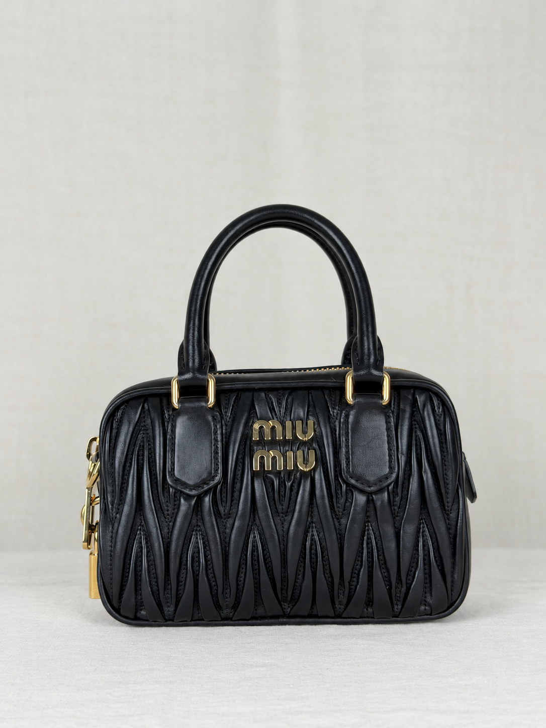 MIU MIU Baulette in Pelle Matelasse MSRP $3150- Black
