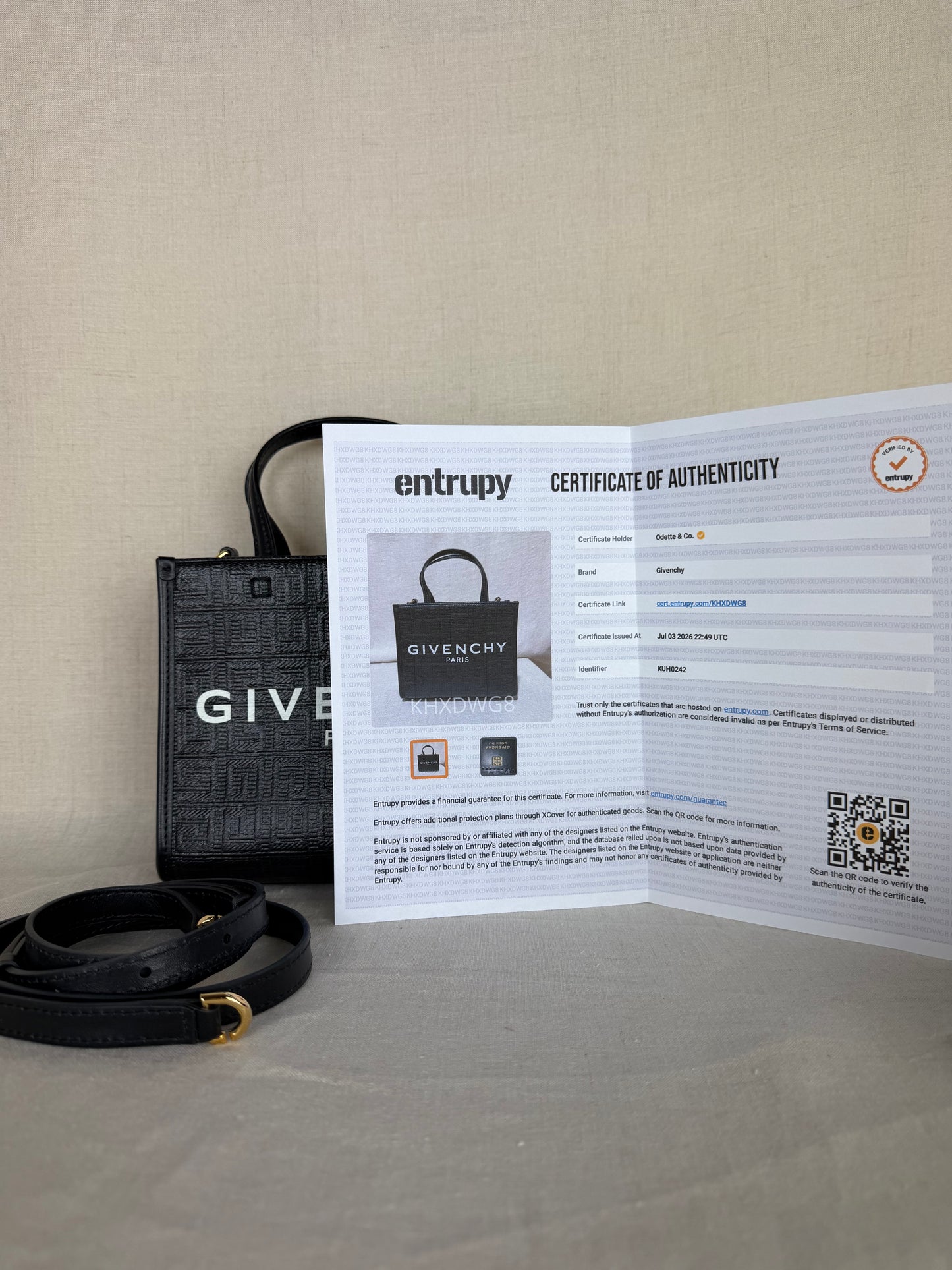 Givenchy Mini G Tote Embossed Coated Canvas Tote