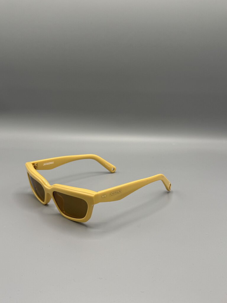 JACQUEMUS, Skinny Rectangle Sunglasses, Tan
