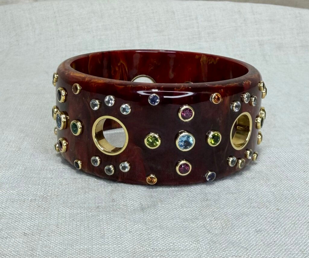 Semi Precious Gem Bangle