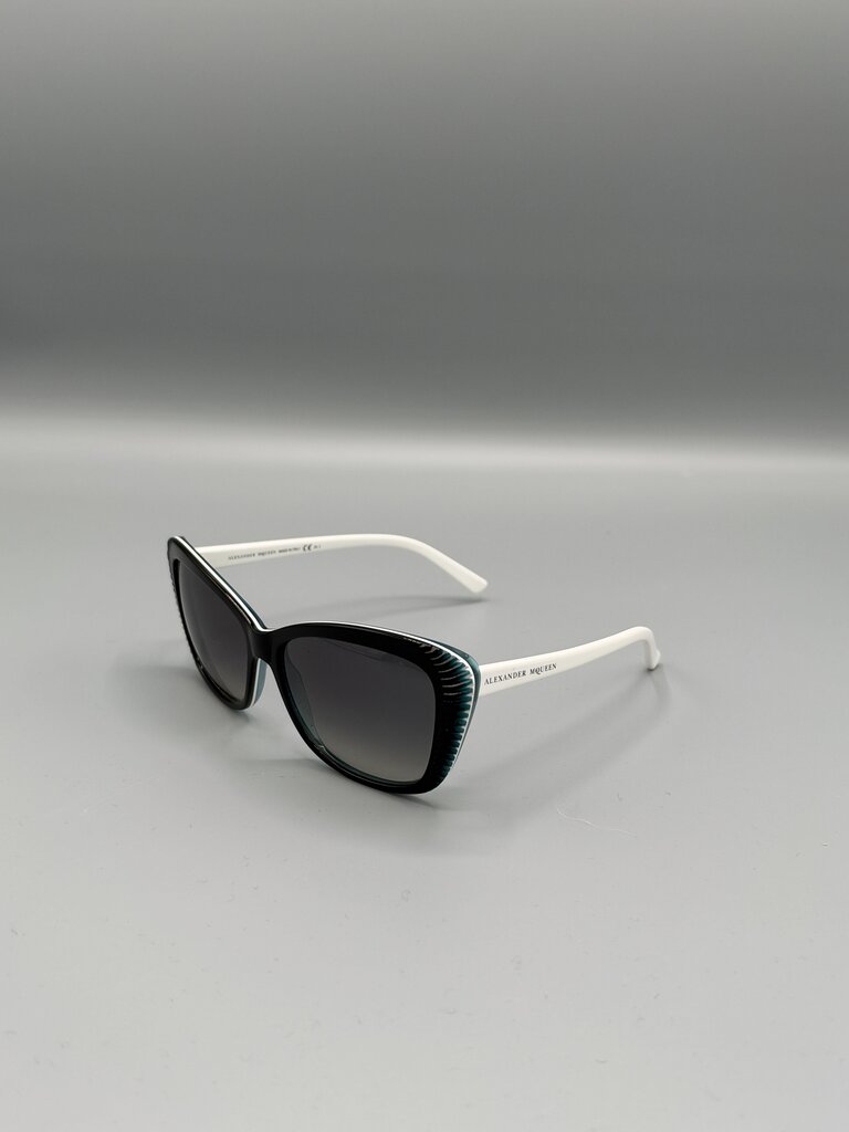 ALEXANDER MCQUEEN, Cat Eye Sunglasses, Black/Teal
