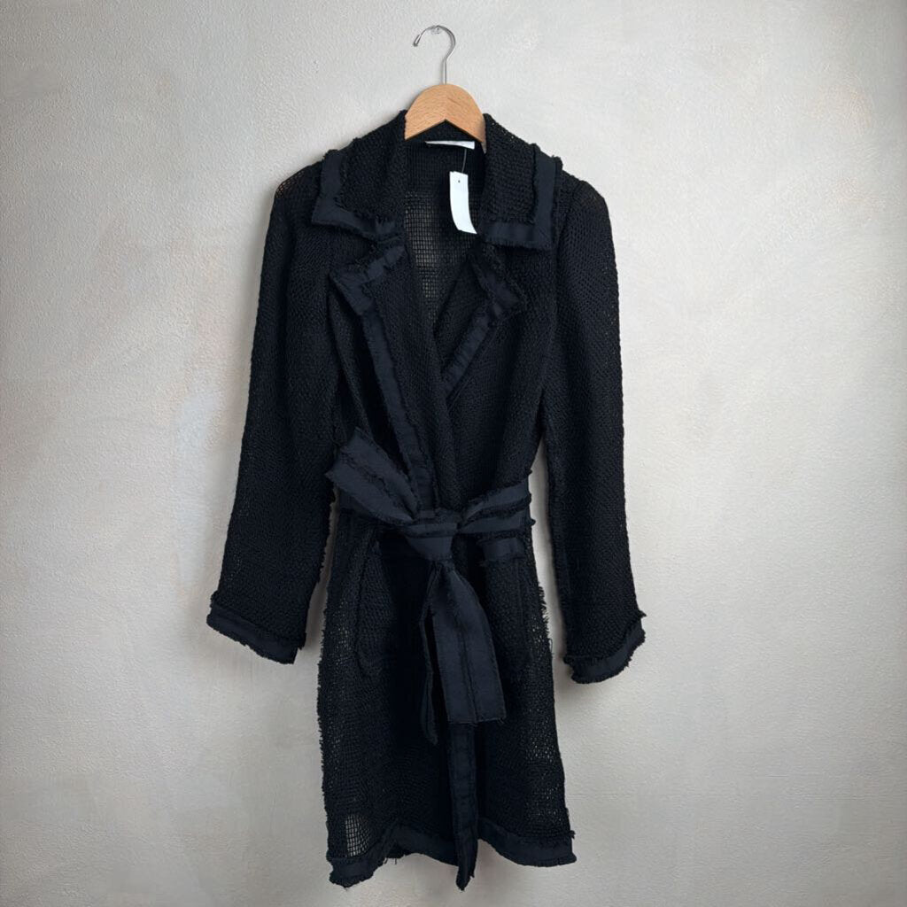 Per Se, Wool Blend Mesh Trench, 6
