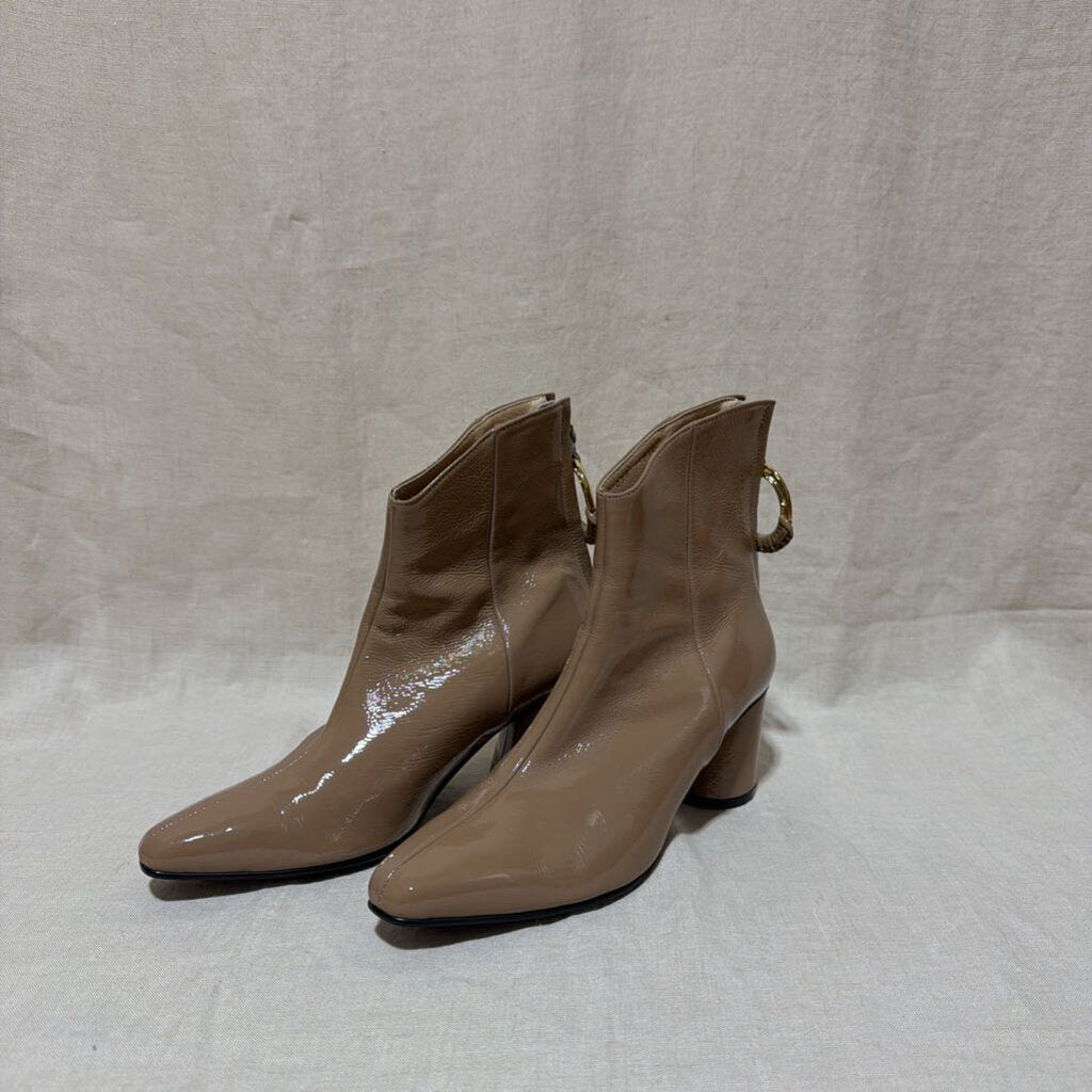 Patent Leather Booties