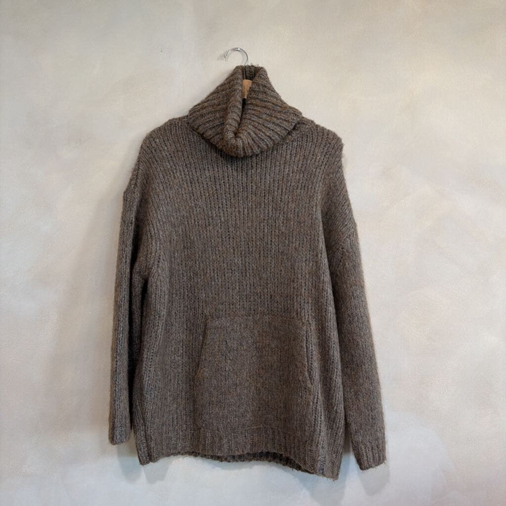 Oversized TNeck Sweater with Pocket