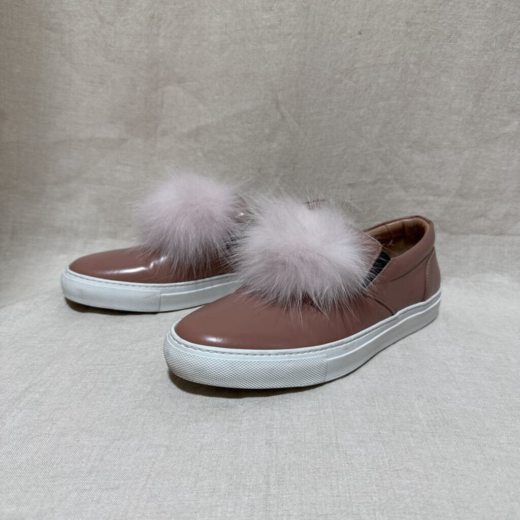 COLIAC, Slip On with Fur Puff Sneakers, 39