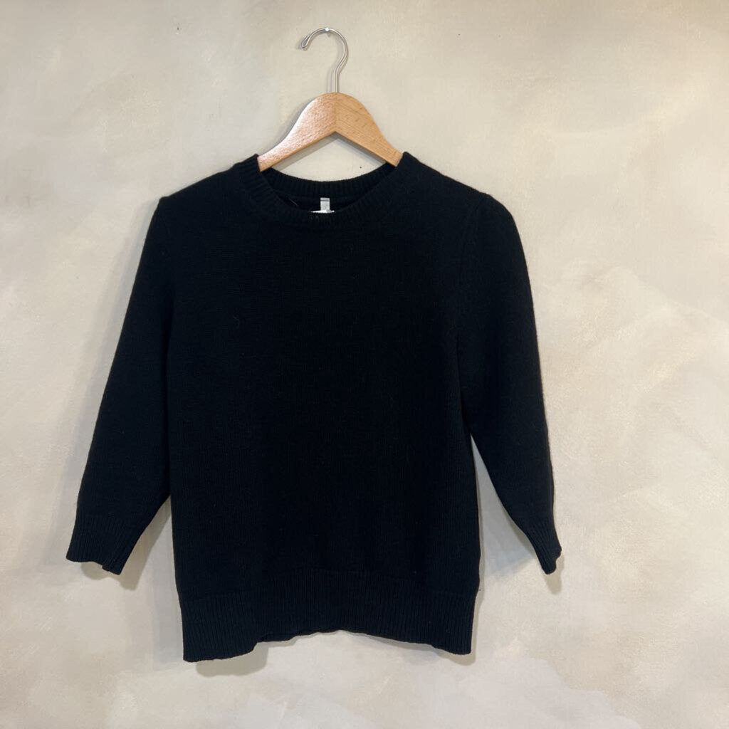 Cashmere 3/4 Sleeve Crew Sz L