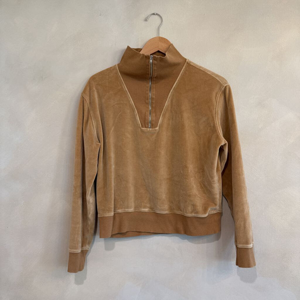 NILI LOTAN, Velour Quarter Zip, S