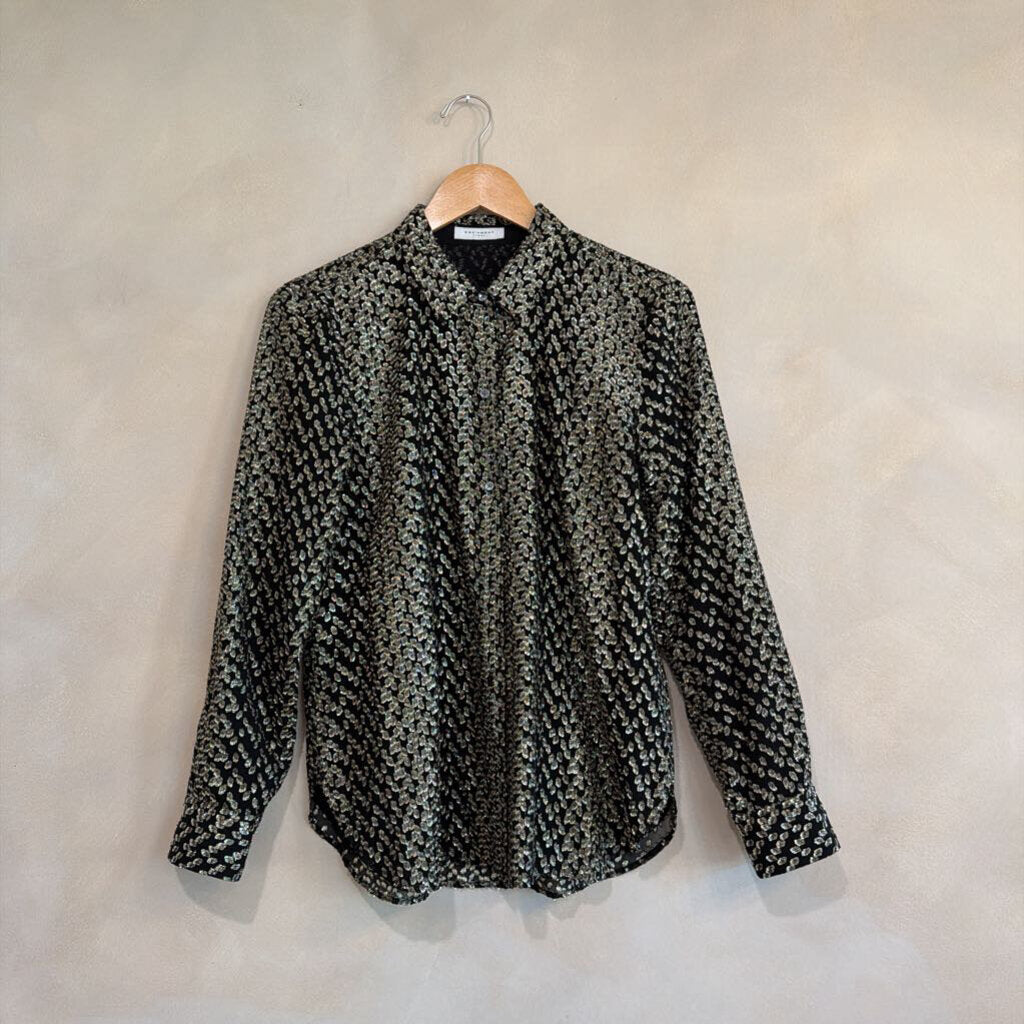 Metallic Button Up