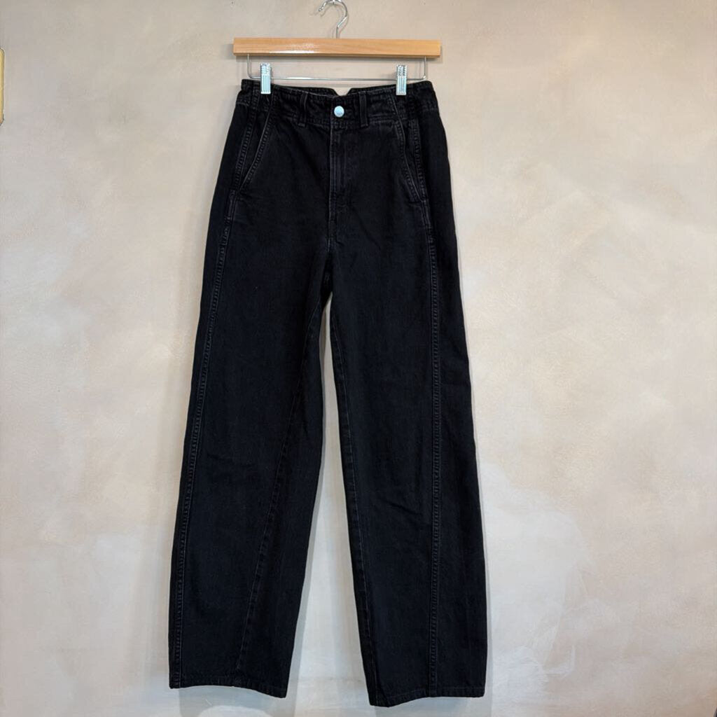 Black Meridian Barrel Denim