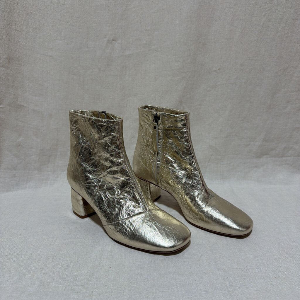 FORTE FORTE, Gold Booties, 37