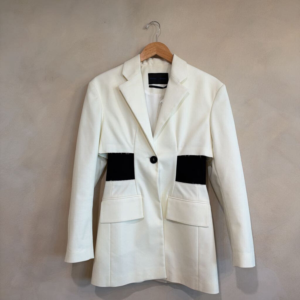 PROENZA SCHOULER, Black & White Blazer, 4