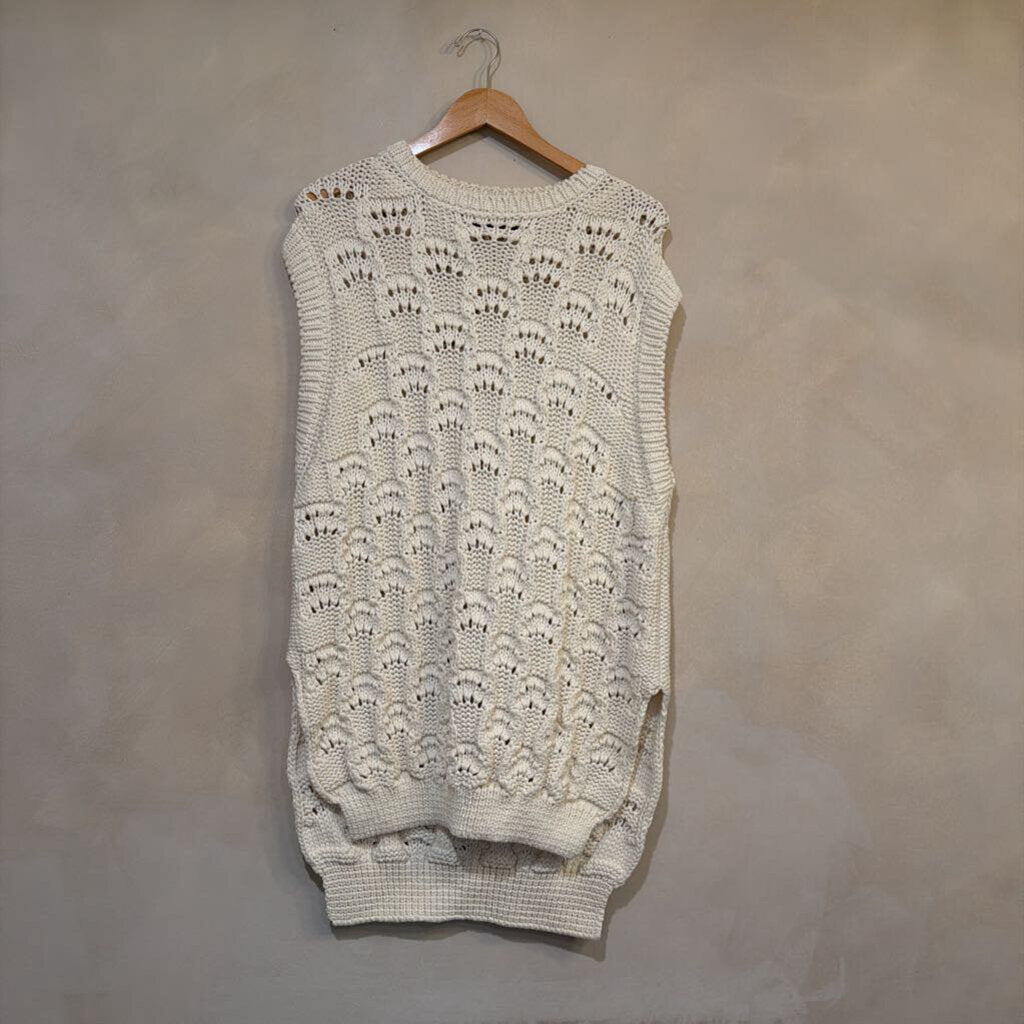 Cotton Knitted Vest Sz XS
