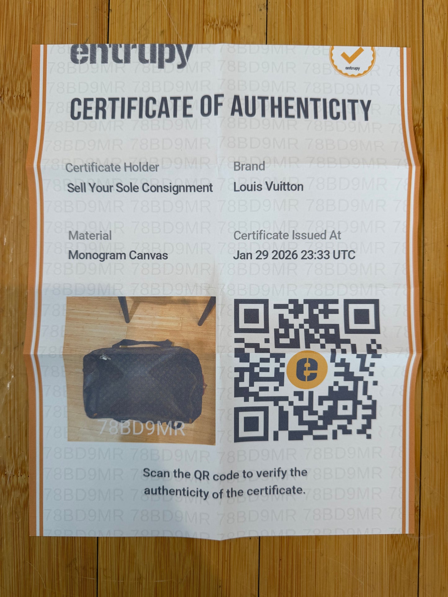 Louis Vuitton Monogram Horizontal Roller Bag 65