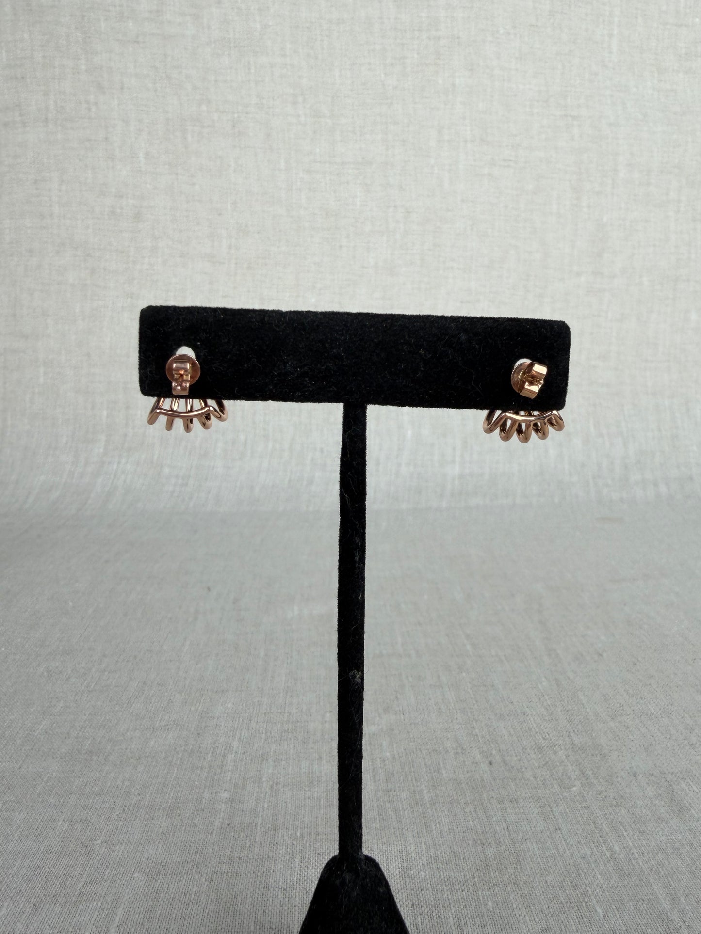 Bloomingdales 14K Earring Cuffs With Diamonds