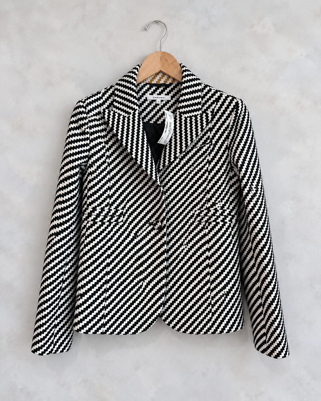 CARVEN, Patterned Blazer, 34