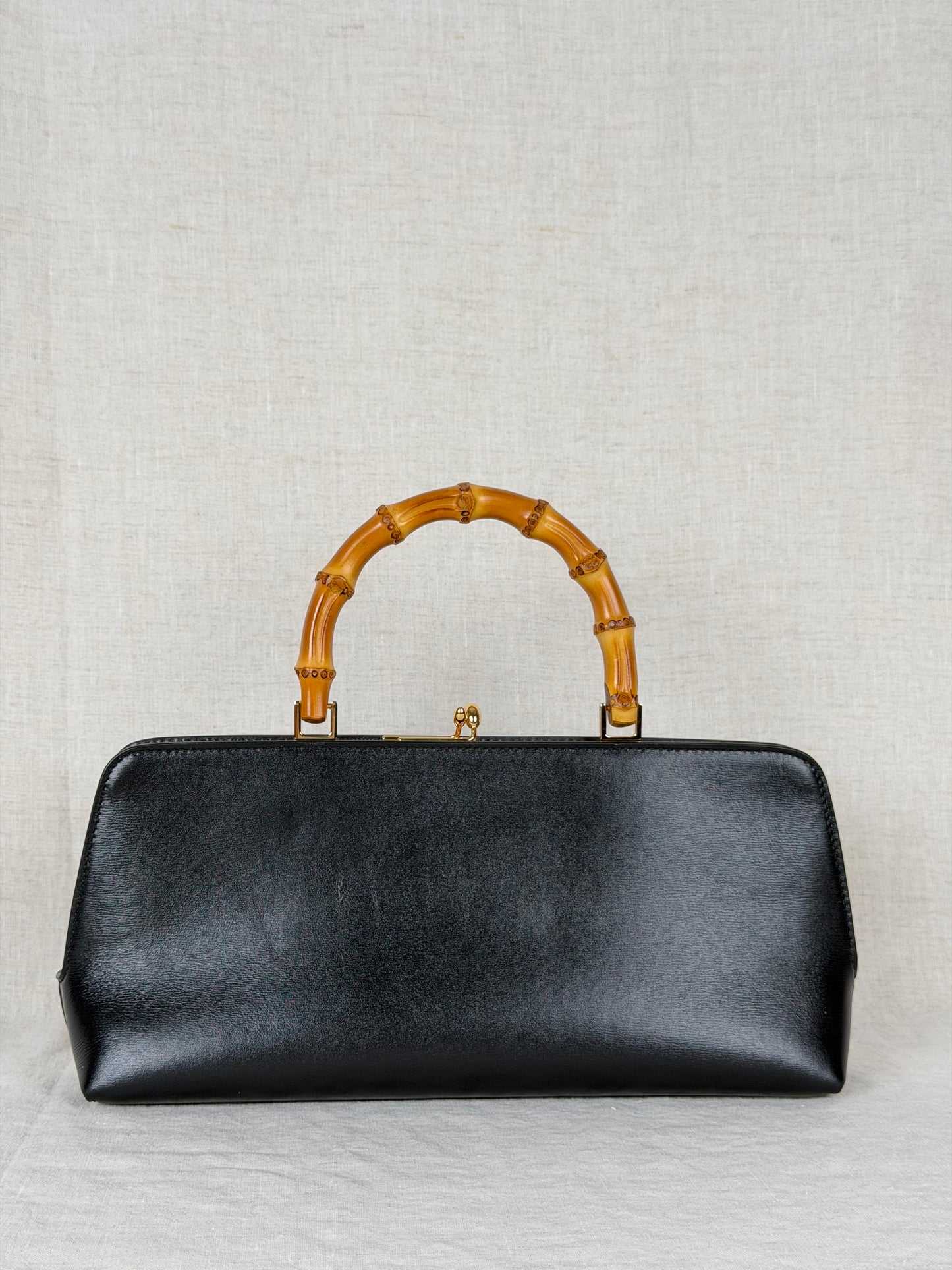 Jil Sander Goji Bamboo Mini Bag MSRP $2250- Black