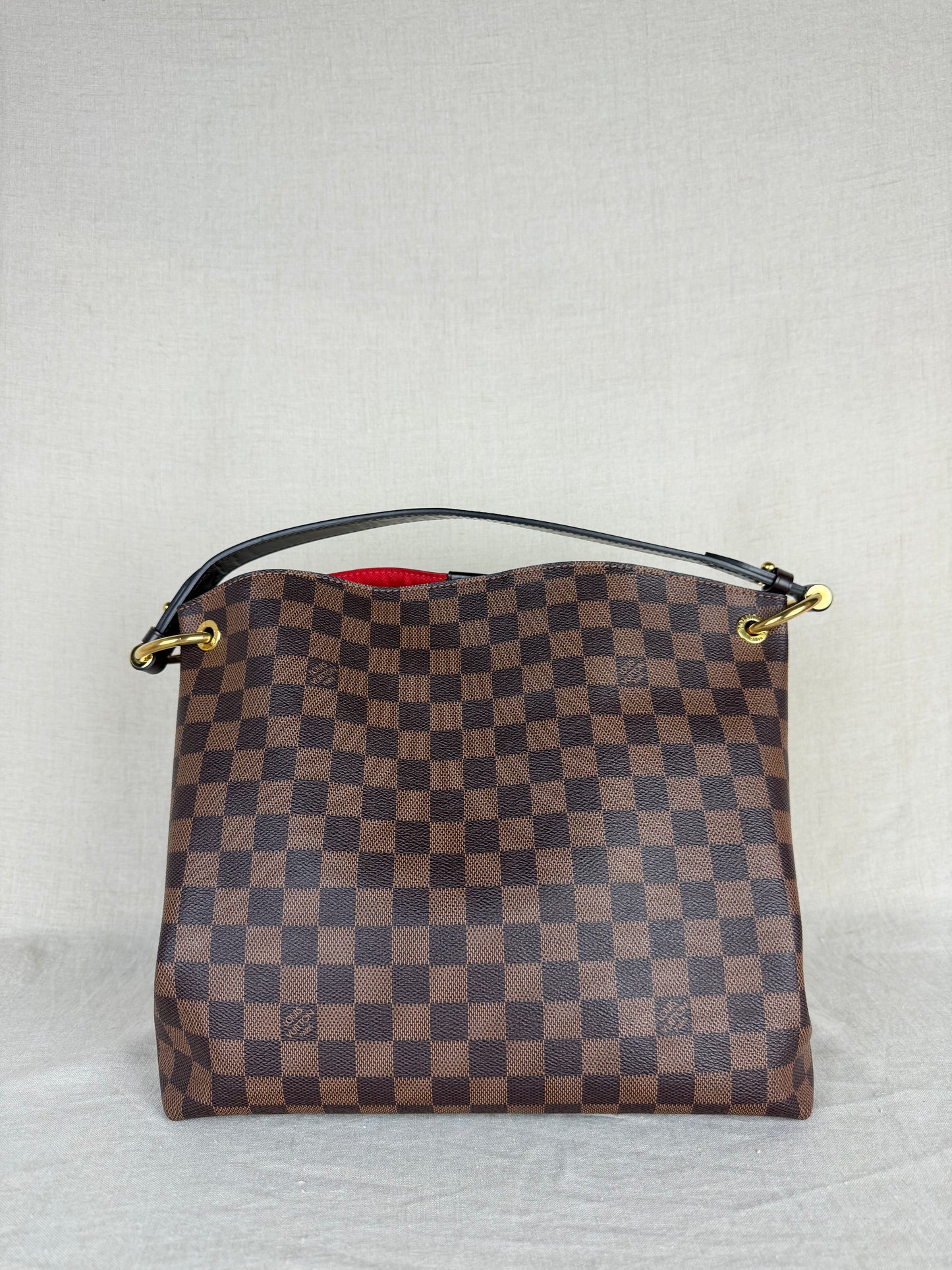 Louis Vuitton Graceful PM Damier Ebene Shoulder Bag- Brown