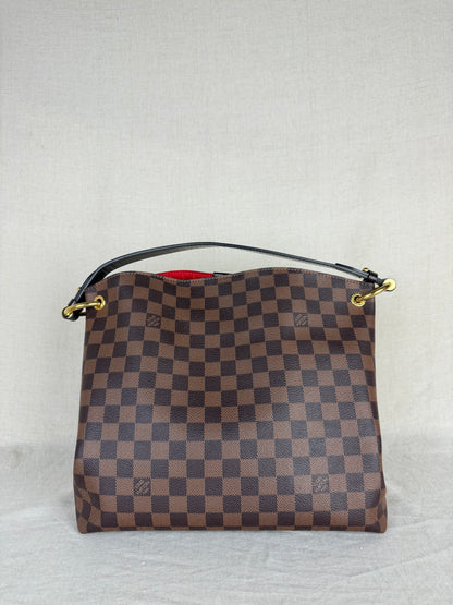 Louis Vuitton Graceful PM Damier Ebene Shoulder Bag- Brown