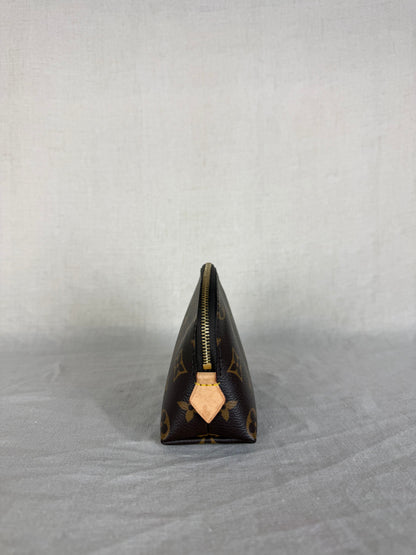 Louis Vuitton Monogram Cosmetic Pouch- Brown