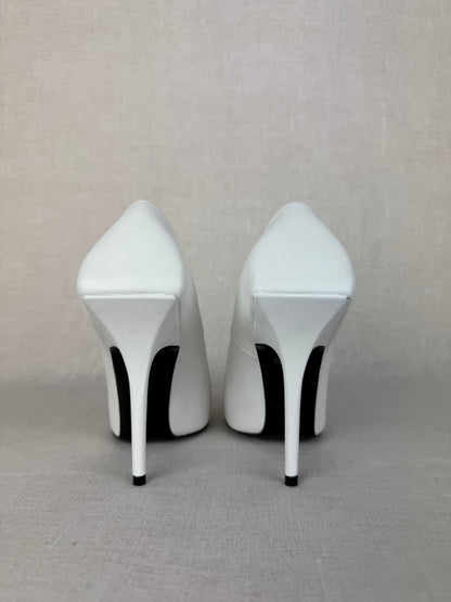 Balenciaga Square Knife Pump White Sz 36.5
