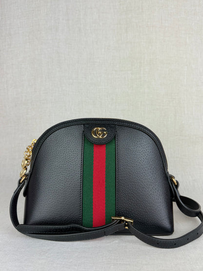 Gucci Small Black Ophidia Shoulder Bag