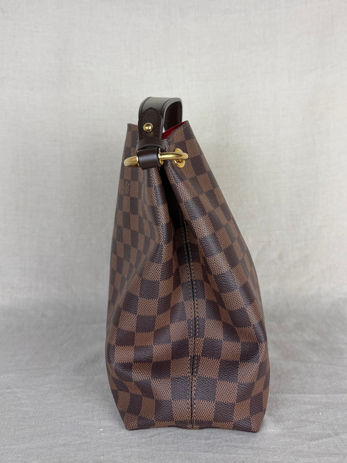 Louis Vuitton Graceful PM Damier Ebene Shoulder Bag- Brown