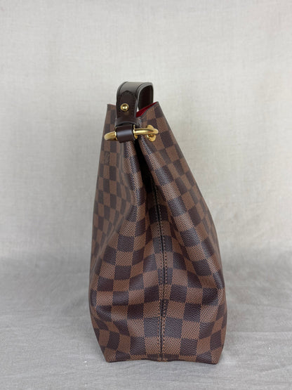 Louis Vuitton Graceful PM Damier Ebene Shoulder Bag- Brown