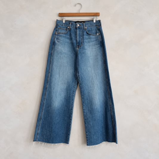 VERONICA BEARD, Wide Leg Medium Wash Jeans, 29