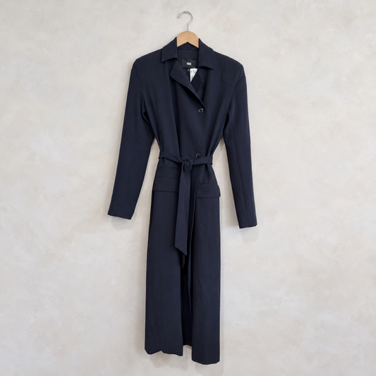 PAIGE, Navy Maxi Coat, 6
