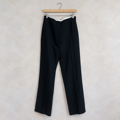 KHAITE, Flat Front Viscose Seam Front Pants, 6