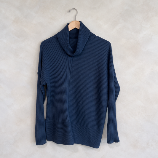 CARLISLE, Long Sleeve Cotton Cashmere Turtleneck, M