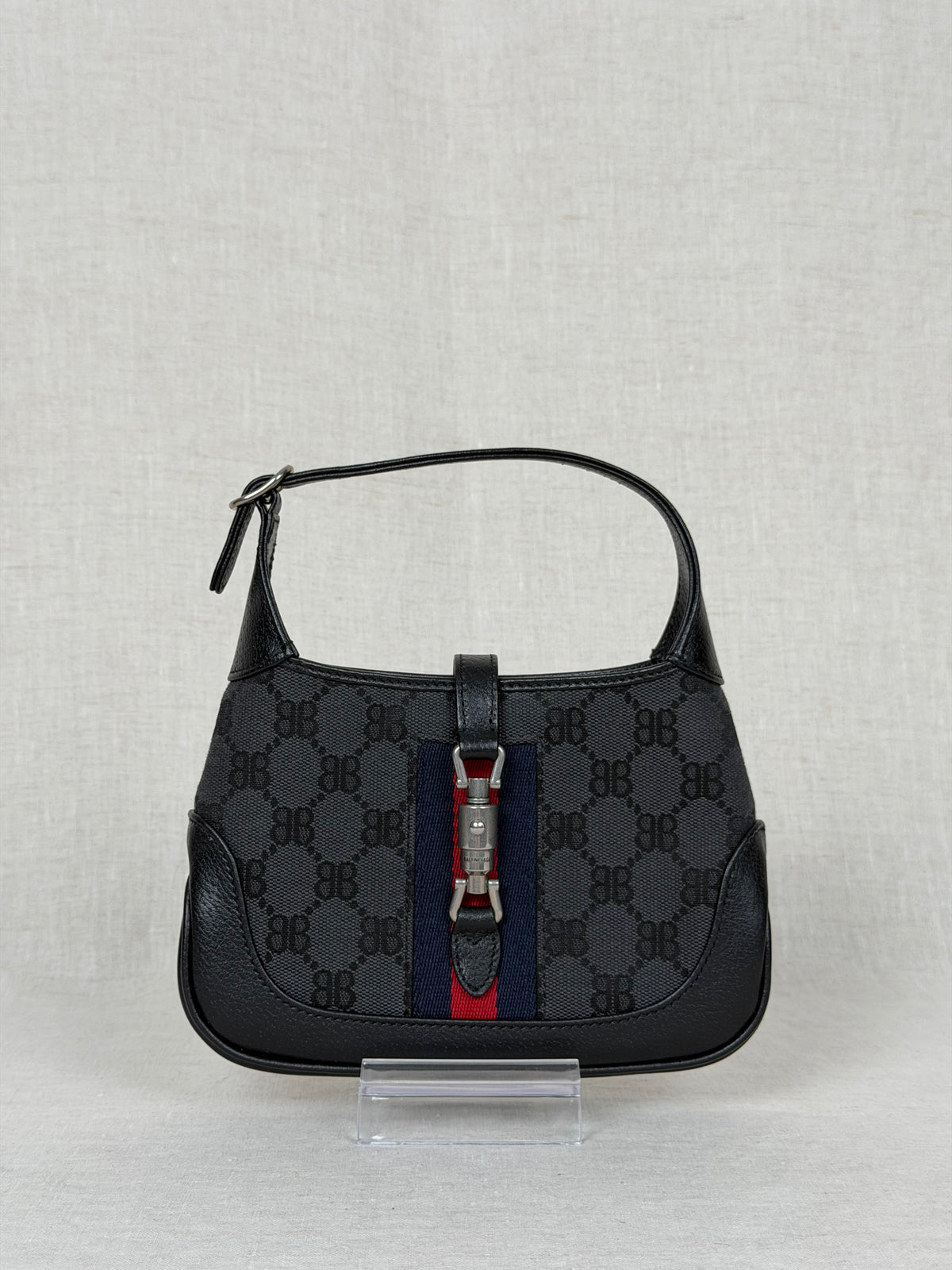 Gucci x Balenciaga GG Supreme Shoulder Bag