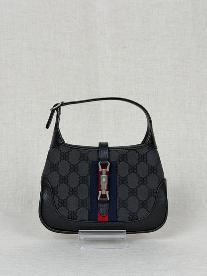 Gucci x Balenciaga GG Supreme Shoulder Bag