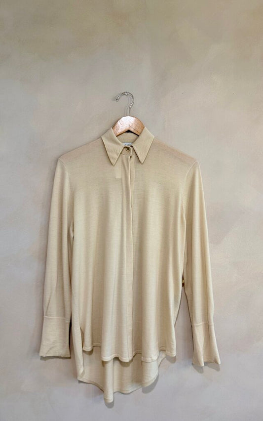 Nells Nelson Button Down Cashmere Sweater Sz 40