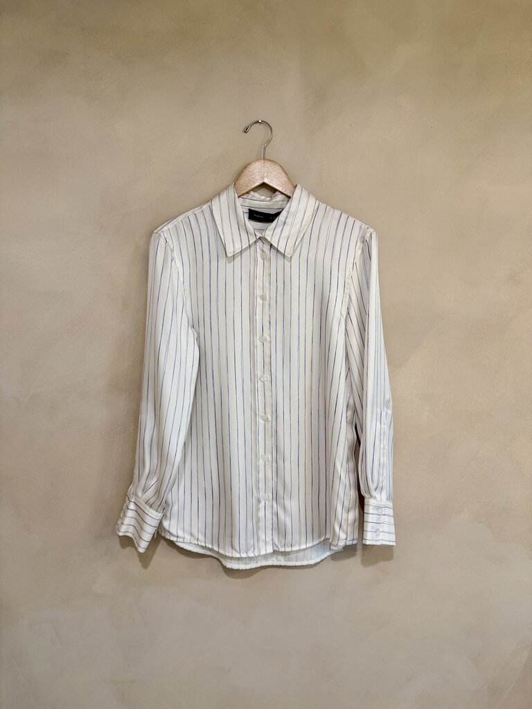 Proenza Schouler Silk Stripe Top Sz 4