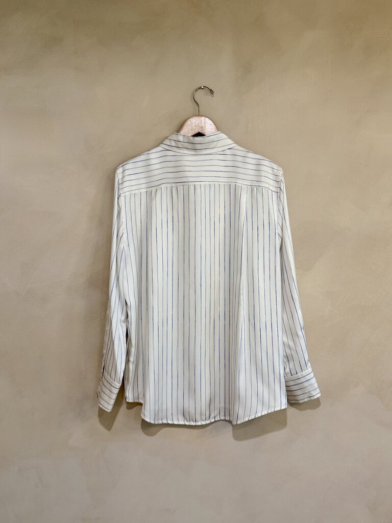 Proenza Schouler Silk Stripe Top Sz 4