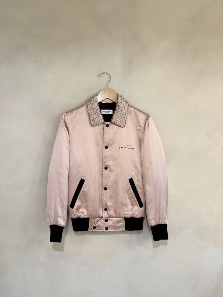 Saint Laurent Je T'aime Jacket with Collar Sz S