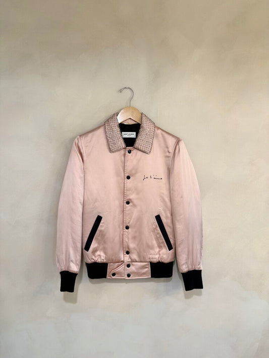 Saint Laurent Je T'aime Jacket with Collar Sz S
