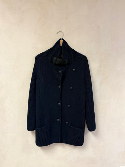 Bottega Veneta, Wool & Leather Cardigan, 38