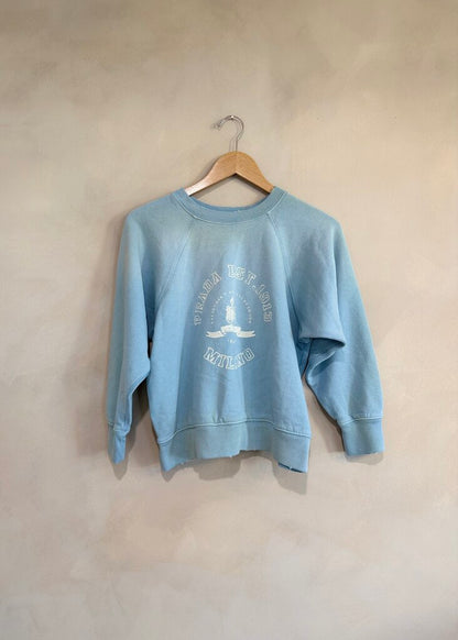 Prada, Distressed Cropped Crewneck, XS