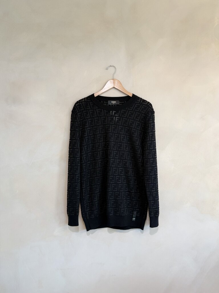 Fendi, Sheer Sweater Top, M