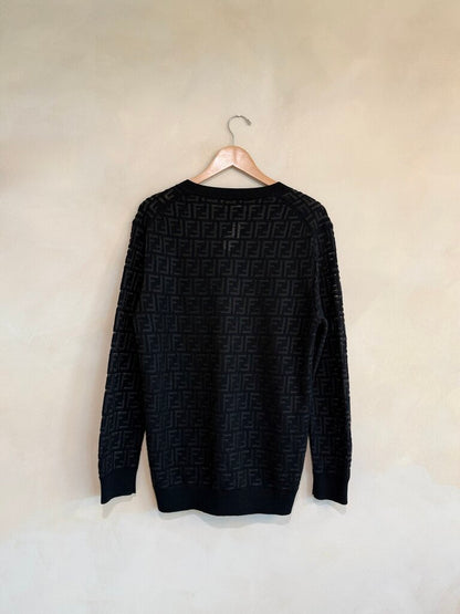 Fendi, Sheer Sweater Top, M